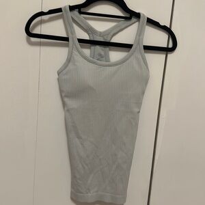Lululemon flow y mint ribbed tank.